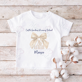 Personalised Class of 2026 Leavers Graduation T-shirt - Bow Design