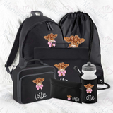 Personalised Mega Back To School Essentials Bundle - Highland Cow