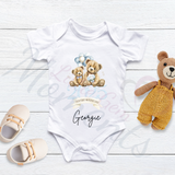 Personalised Our First Mother's Day Baby Bodysuit. Custom Baby Vest.