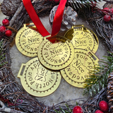 Christmas Nice List Medal - Official North Pole Approved.