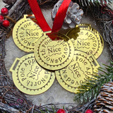 Christmas Nice List Medal - Official North Pole Approved.