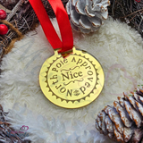 Christmas Nice List Medal - Official North Pole Approved.