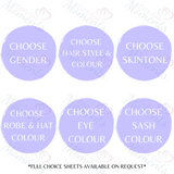 Personalised Nursery Graduation T-shirt with Fully Custom Character