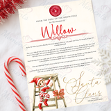Personalised Elf Arrival Letter for December 1st - Climbing Elf