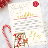 Personalised Elf Goodbye Letter - Christmas Eve - Climbing Elf