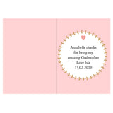 Personalised Best Godmother Card