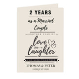 Personalised Anniversary Card
