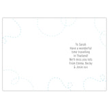 Personalised Bon Voyage Card