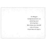 Personalised Passed Driving Test Card
