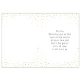 Personalised Good Luck Card