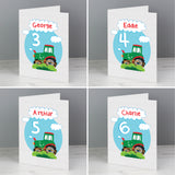 Personalised Tractor Birthday Card