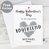 Personalised Happy Valentine's Day Card