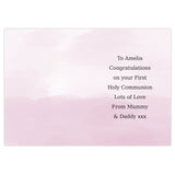 Personalised Girls First Holy Communion Card
