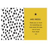 Personalised World's Best Teacher Trophy Greeting Card