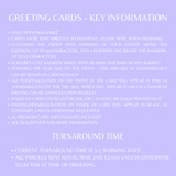 Personalised Happy Mother's Day Card. Fully Custom Card for Mum, Granny, Mummy