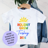 Personalised Holiday Crew Family Vacation T-shirts