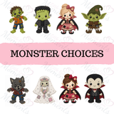 Personalised Mama's Little Monster Pyjamas | Custom Name Halloween PJ Set | Kids Halloween Nightwear