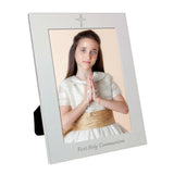 Silver 5x7 Holy Communion  Photo Frame