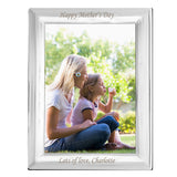Personalised Silver Plated 4x6 inch Photo Frame