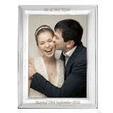 Personalised Silver Plated 4x6 inch Photo Frame