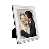 Personalised Silver Plated 4x6 inch Photo Frame