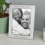 Personalised Silver Plated 4x6 inch Photo Frame