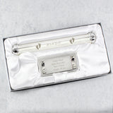 Personalised Its A Girl Silver Plated Certificate Holder