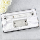 Personalised Baptism Silver Plated Certificate Holder