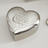 Personalised To the Moon and Back... Heart Trinket Box