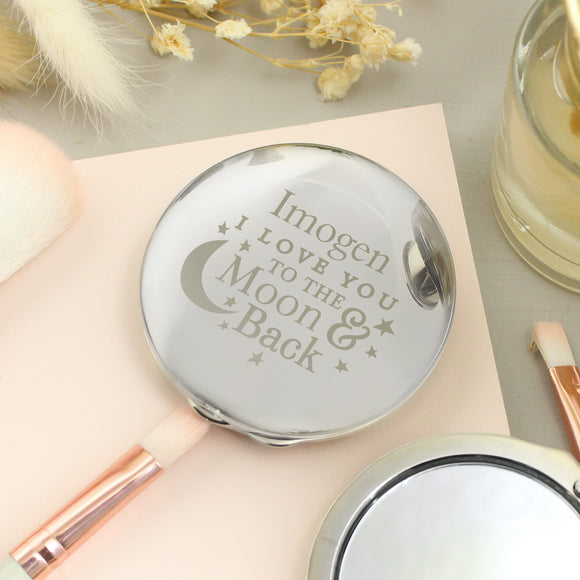 Personalised To the Moon and Back... Compact Mirror
