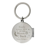 Personalised To the Moon and Back...Photo Keyring