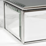 Personalised Swirls & Hearts Mirrored Jewellery Box