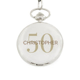 Personalised Birthday Big Age Pocket Fob Watch