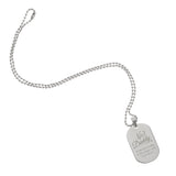 Personalised No.1 Daddy Stainless Steel Dog Tag Necklace