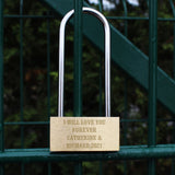 Personalised Any Message Padlock