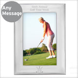Personalised Golf 6x4 Silver Photo Frame