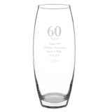 Personalised 60 Years Bullet Vase