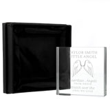 Personalised Guardian Angel Wings Crystal Token