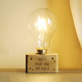Personalised Stars LED Bulb Table Lamp