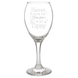 Personalised Tis The Season To Get Tipsy Season Wine Glass