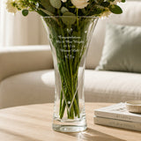 Personalised Large Hand Cut Little Hearts Diamante Vase