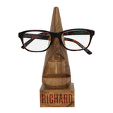 Personalised Wooden Nose-Shaped Glasses Holder