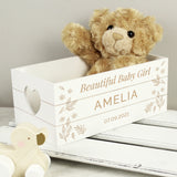 Personalised Pets White Wooden Crate