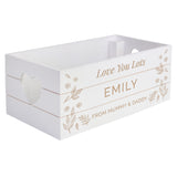 Personalised Pets White Wooden Crate