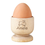 Personalised Bunny Wooden Egg Cup