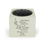 Personalised Life & Love Memorial Vase