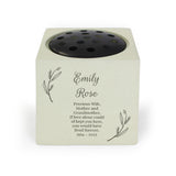 Personalised Botanical Memorial Vase