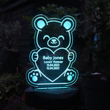 Personalised Bear Memorial Outdoor Solar Light