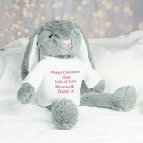 Personalised Christmas Bunny Soft Toy