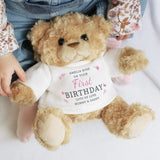 Personalised Cute Free Text Teddy Bear